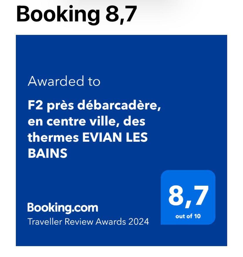 F2 Pres Debarcadere, En Centre Ville, Des Thermes Evian Les Bains 2 Etoiles 외부 사진